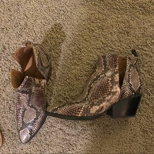 Jeffrey Campbell Snakeskin Booties